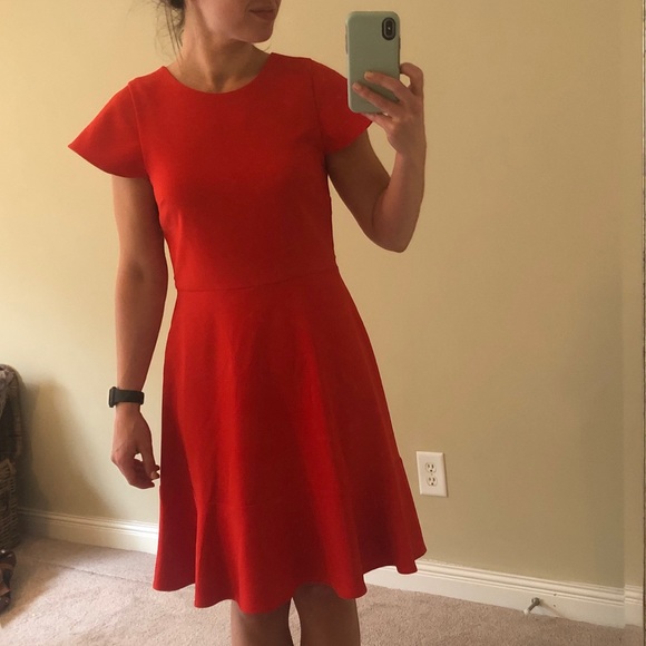 Red Ruffle Dress - Picture 2 of 7